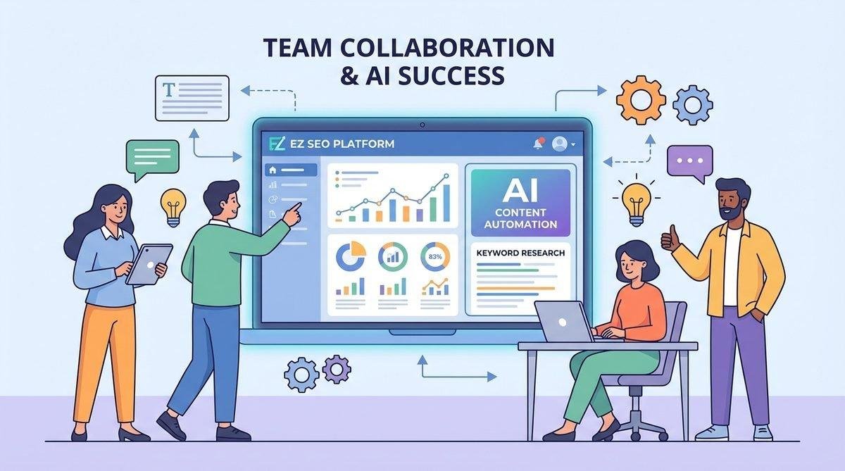 Nền tảng EZ SEO hỗ trợ đào tạo Content SEO nội bộ bằng tự động hóa AI.