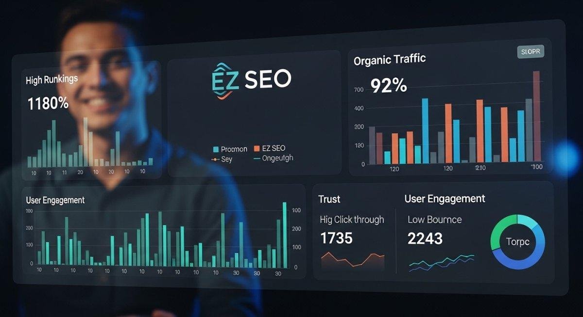 Thành công với phần mềm viết bài SEO E-E-A-T của EZ SEO trên bảng xếp hạng.