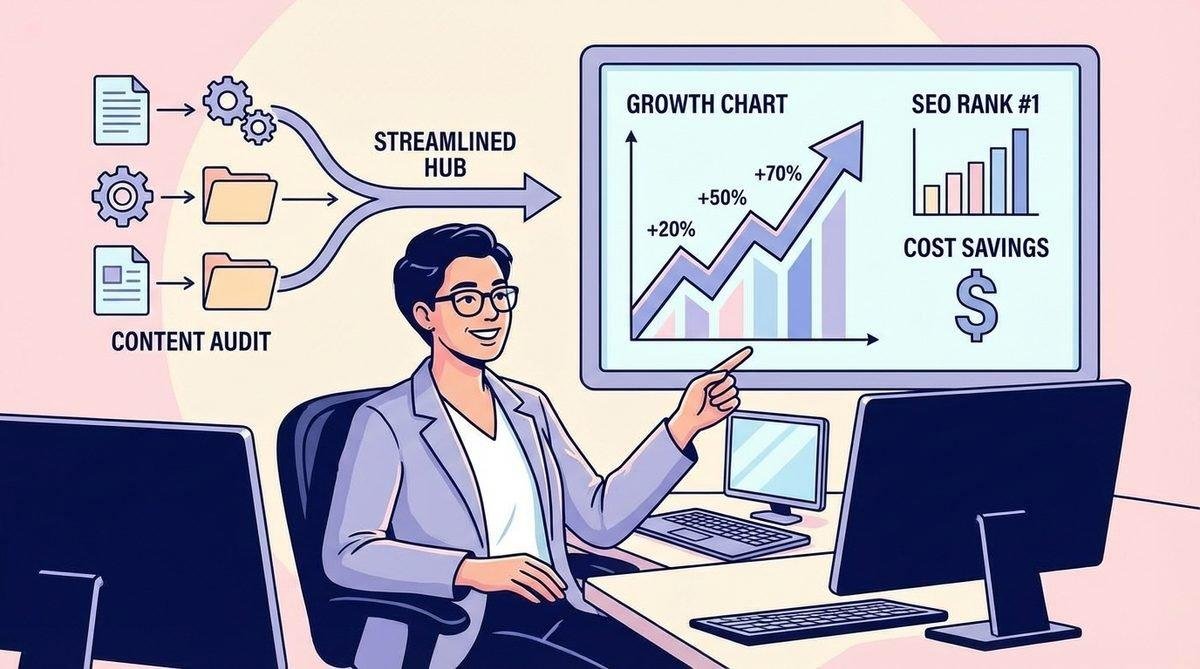 Lợi ích vượt trội khi thực hiện Kiểm toán Content SEO với EZ SEO: tối ưu nguồn lực và tăng thứ hạng.