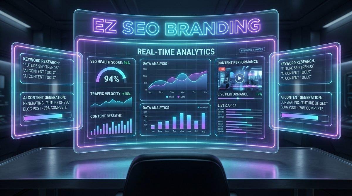 Dashboard quản lý SEO và nội dung của EZ SEO, giải pháp hàng đầu khi so sánh Gemini EZ SEO với các công cụ khác.