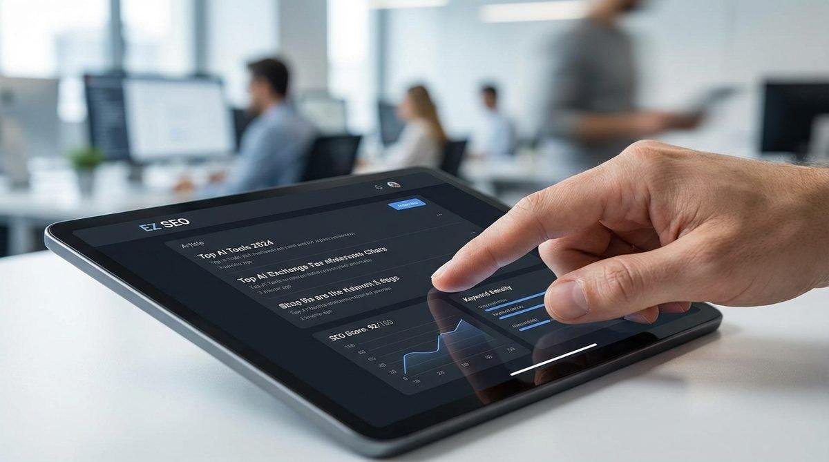 Giao diện tạo nội dung tự động bằng phần mềm viết bài SEO AI EZ SEO